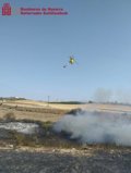Extinguido un incendio de vegetación que ha afectado a una hectárea de terreno en Viana