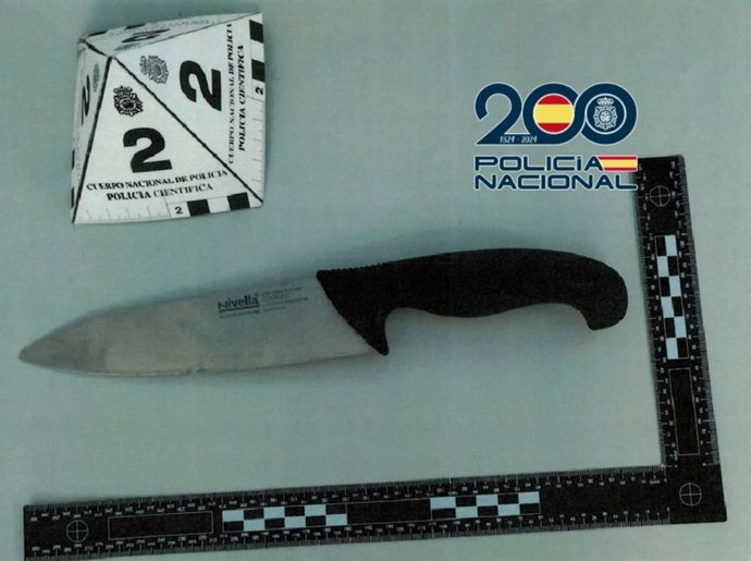 Cuchillo intervenido en una operación policial