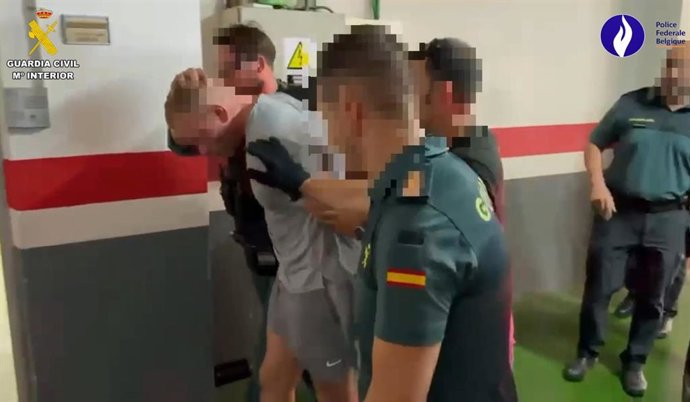 La Guàrdia Civil va detenir a un fugitiu belga buscat en 31 països a Badalona (Barcelona)