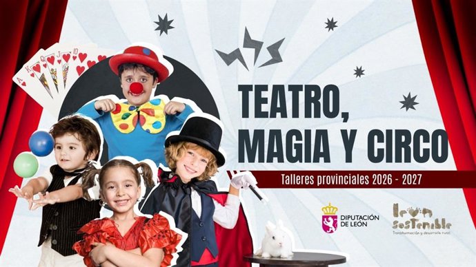 Cartel de los talleres de la Diputación de León.