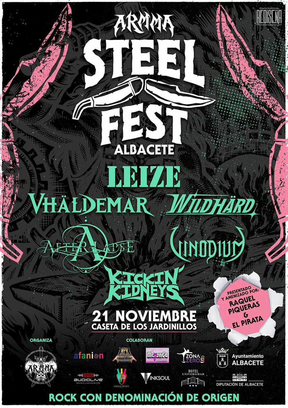 Cartel del I Festival ARMMA Steel Fest.
