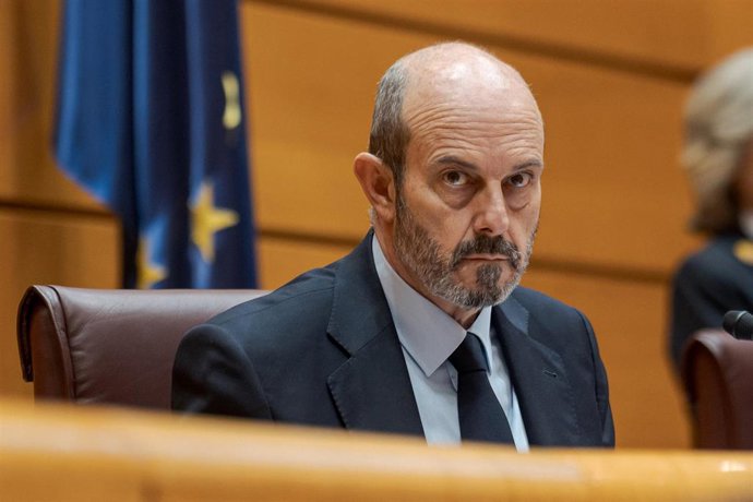 Archivo - El presidente del Senado, Pedro Rollán, durante el pleno extraordinario sobre el caos ferroviario, en el Senado,  a 29 de enero de 2026, en Madrid (España). 