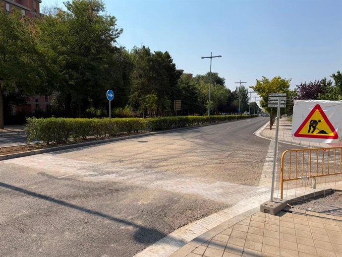 La Avenida de Salamanca, en Valladolid, con las obras ya finalizadas.