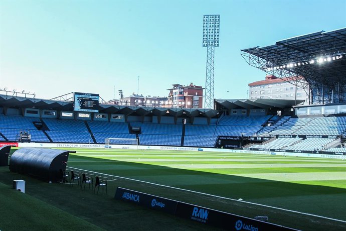 Archivo - Arquivo - Vista panorâmica do interior do estádio de Balaidos durante a partida de futebol da La Liga disputada entre o Ceta de Vigo e o Real Madrid no estádio de Balaidos, em 20 de março de 2021, em Vigo, Pontevedra, Espanha.