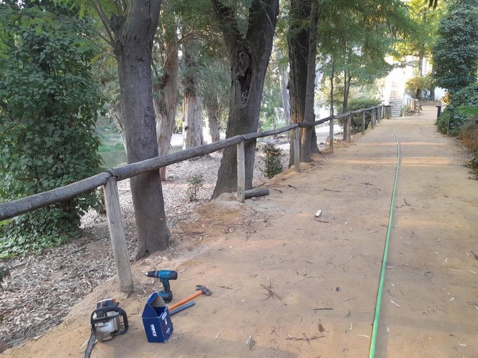 Reparaciones del Parque Oromana de Alcalá (Sevilla)