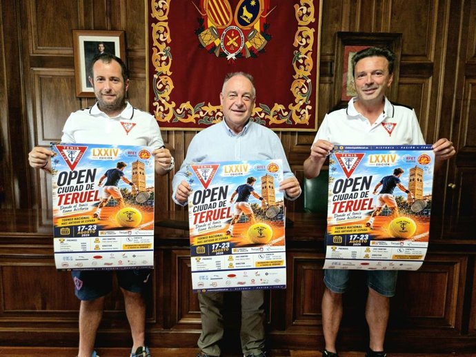 Presentación del Open de Tenis 'Ciudad de Teruel'.