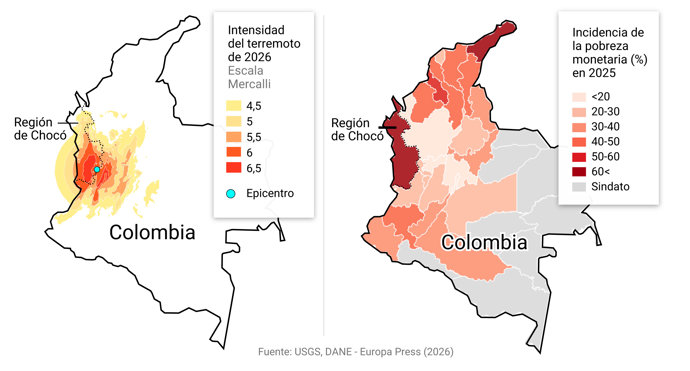 Chocó, la región más pobre de Colombia: así es la desigualdad que deja al descubierto el terremoto