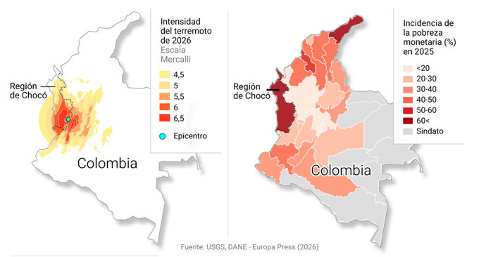 Chocó, la región más pobre de Colombia: así es la desigualdad que deja al descubierto el terremoto