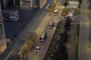 Santiago, 13 de Agosto de 2026.  Gran Operativo policial para traslado de reos desde carcel Santiago 1 hacia Talca   Diego Martin /Aton Chile