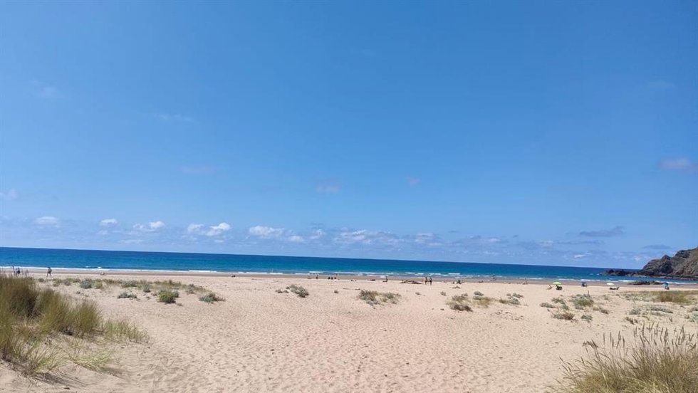 Playa de Xagó en Asturias.