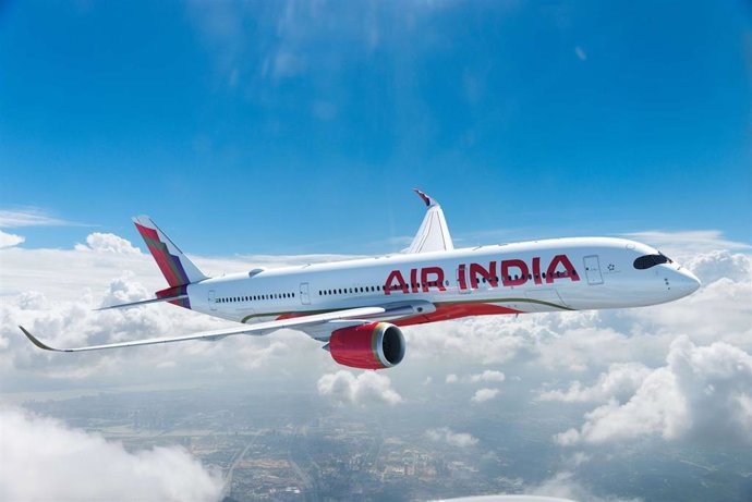 Archivo - Avión Airbus de Air India.