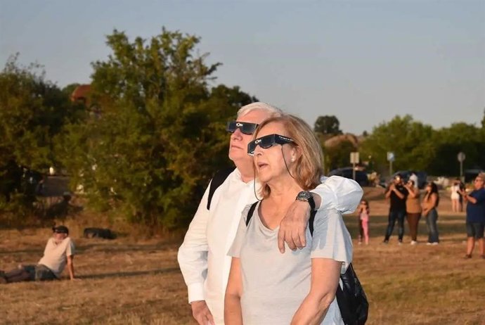 Más de 7.000 personas vivieron en Valonsadero (Soria) el eclipse