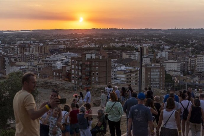 Imatge de l'eclipsi solar total a Lleida.