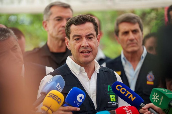 Archivo - El presidente de la Junta de Andalucía, Juanma Moreno, en imagen de archivo. 