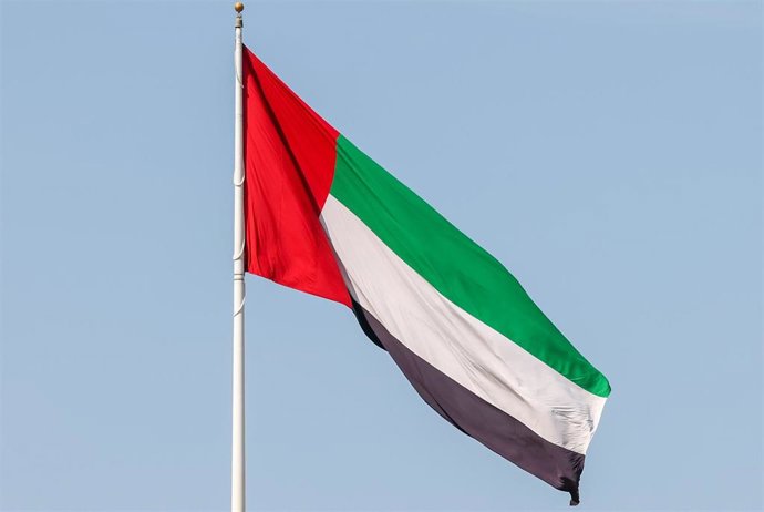 Archivo - Bandera de Emiratos Árabes Unidos (EAU). Imagen de archivo