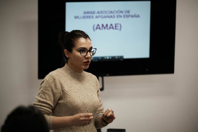 La presidenta de la Asociación de Mujeres Afganas en España (AMAE), Sunita Nasir Tareen