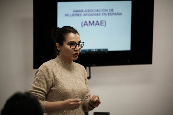 La presidenta de la Asociación de Mujeres Afganas en España (AMAE), Sunita Nasir Tareen