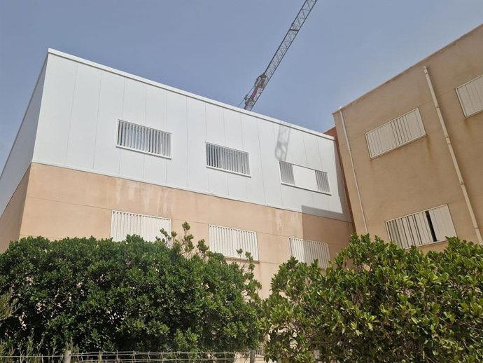 Obras de ampliación del IES Juan Goytisolo de Carboneras (Almería).