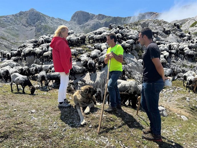 La consejera de Desarrollo Rural, María Jesús Susinos, durante una visita a Bejes.