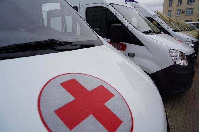 Archivo - Arquivo - Ambulâncias em Briansk, Rússia