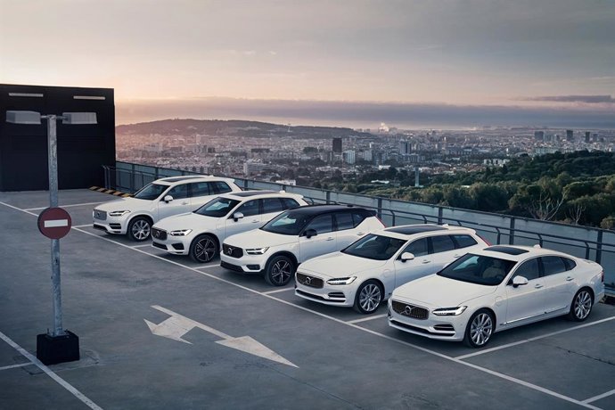 Archivo - Gama de modelos de Volvo Cars.