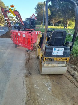 Obras investigadas na zona da praia de Montalvo, en Sanxenxo (Pontevedra).