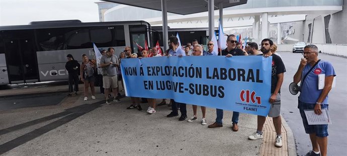 Imaxe da concentración deste venres.