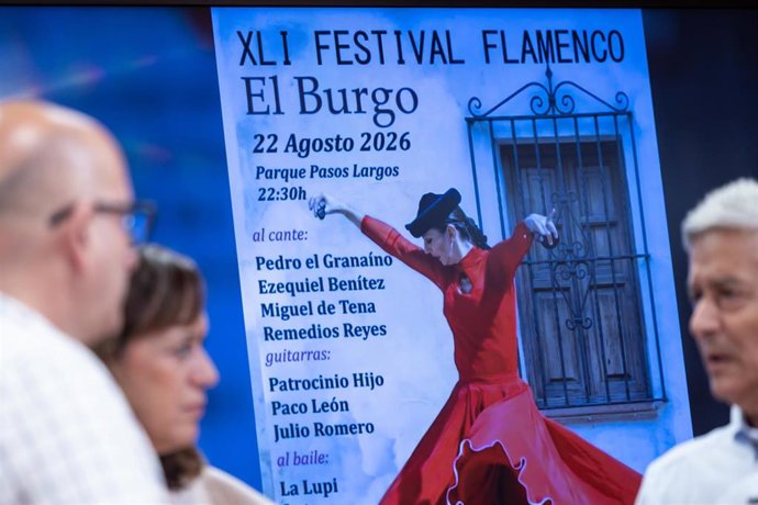 Pedro ‘el Granaíno’, Ezequiel Benítez, Miguel de Tena, Remedios Reyes y La Lupi, protagonistas del Festival Flamenco de El Burgo