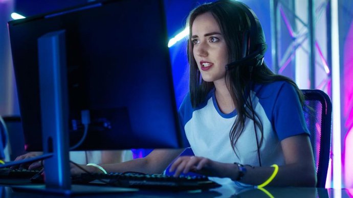 Jugadora de gaming