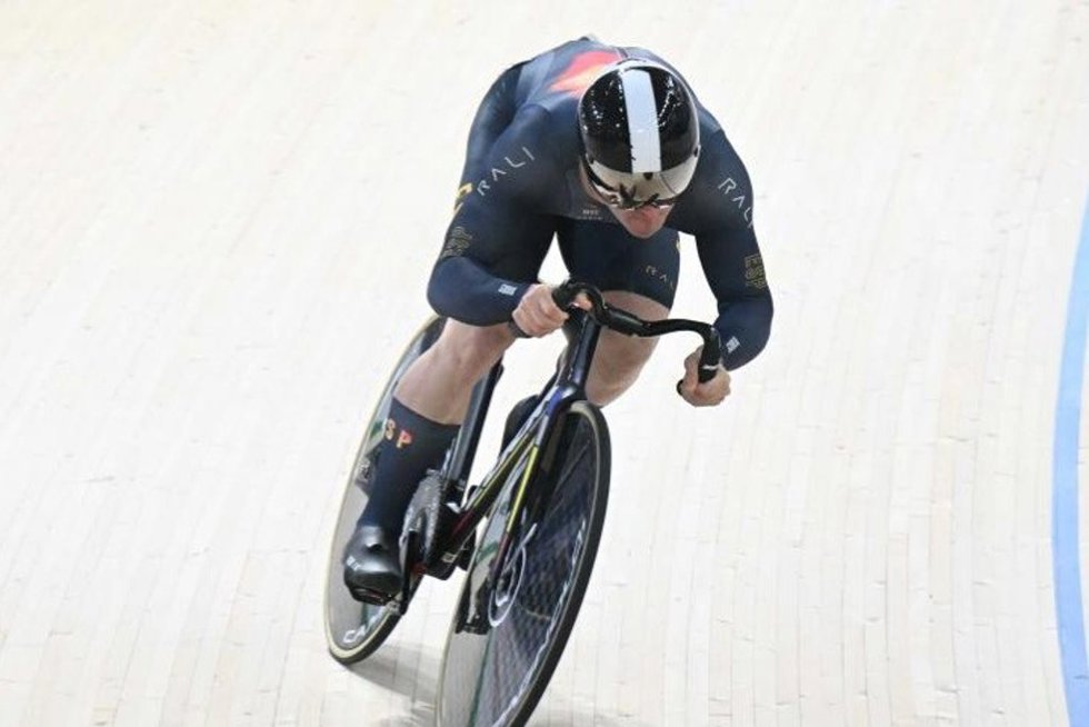 Esteban Sánchez, durante una competición.