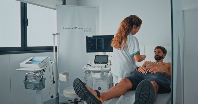 El jugador del Asisa Joventut Ricky Rubio en la revisión médica de pretemporada en el Hospital Universitari Quirónsalud Badalona