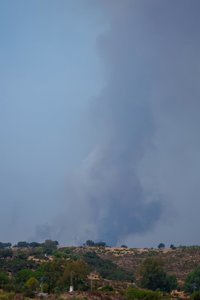 EMA destaca que la estrategia de contención del incendio de Niebla (Huelva) evita una mayor propagación del fuego