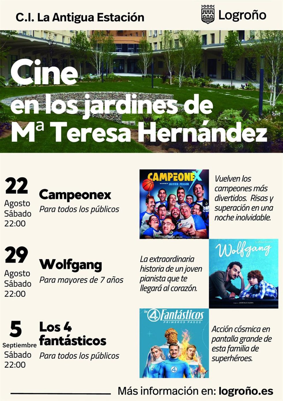 Nueva programación de cine de verano para La Antigua Estación