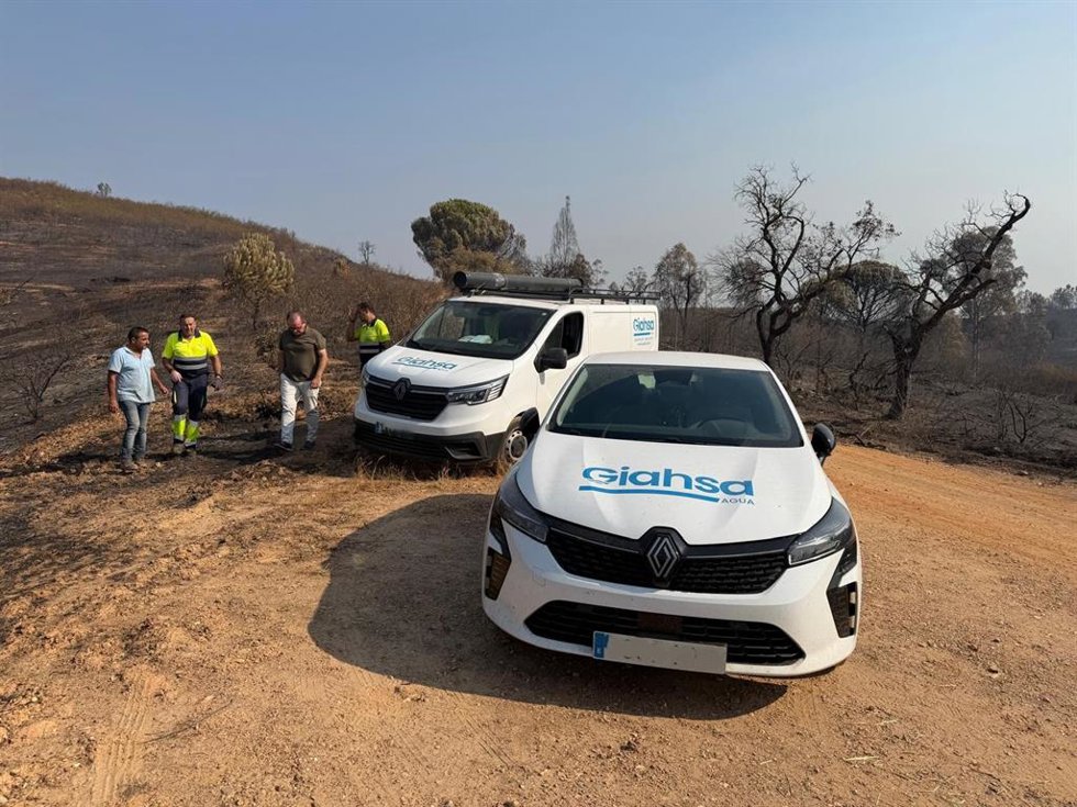 Actuaciones de Giahsa en los municipios afectados por el incendio.