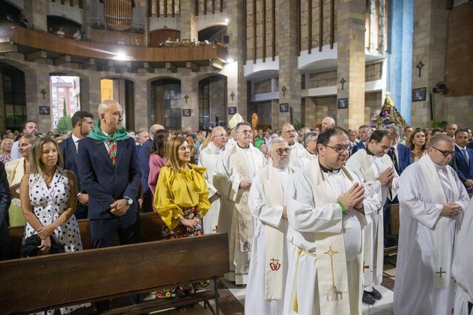 La misa conmorativa de La Patrona, en la Iglesia de la Virgen Grande