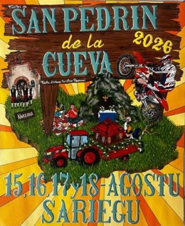 Cartel de las fiestas de San Pedrín de la Cueva