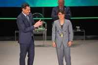 Moreno felicita a la atleta granadina María Pérez tras proclamarse campeona de Europa de medio maratón de marcha