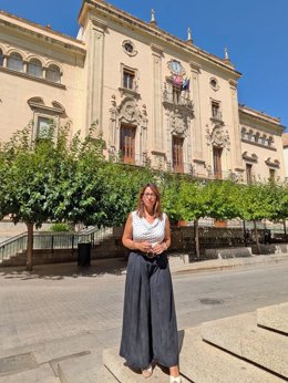 La secretaria de Política Municipal de los socialistas jiennenses, África Colomo, en una imagen de archivo.