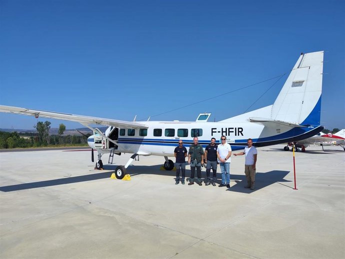 Nuevo avión de vigilancia y coordinación de la Xunta