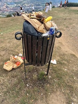 Papelera en el Naranco