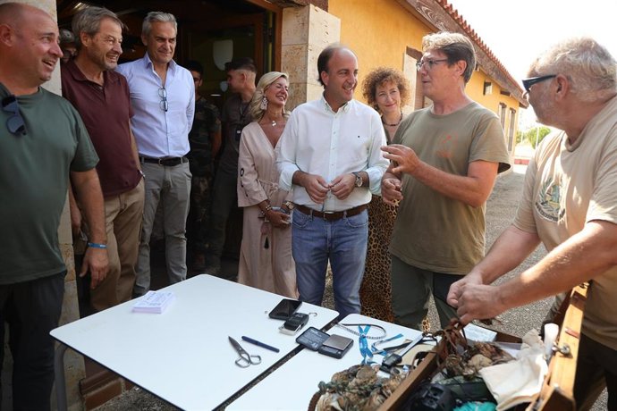 Joaquín Antonio Pino, durante la inauguración de la media veda en la Comunidad.