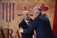 Azcón asegura que la huella de Lambán "forma ya parte de la historia de nuestra Comunidad"