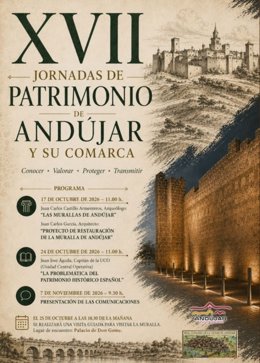 Cartel de las XVII Jornadas del Patrimonio de Andújar.