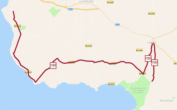 Una prueba deportiva provocará cortes de tráfico este domingo en Llucmajor y Campos