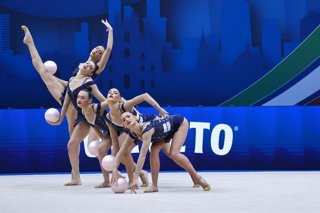 Archivo - Assago (Mi, Italy: IPA86577512 - Team Spain at the Rhythmic Gymnastics World Cup Final at the Unipol Forum in Milan, Italy, on July 10, 2026, during the Rhythmic Gymnastics - FIG World Cup 2026, held in Assago (MI), Italy, on July 10, 2026