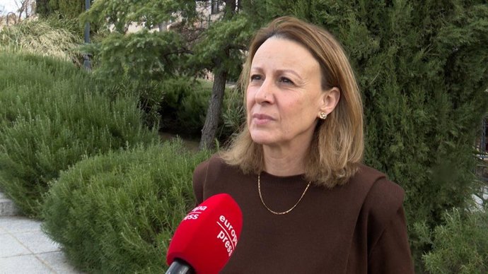 Archivo - La alcaldesa de Almadén, Raquel Jurado, en declaraciones a Europa Press.