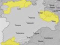 Burgos, León, Palencia y Soria, en aviso por tormentas este domingo y Salamanca por temperaturas de hasta 36 grados