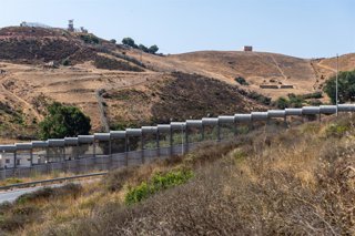 La frontera entre Ceuta i el Marroc