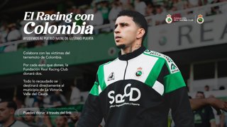Imagen de la campaña solidaria lanzada por la Fundación Racing