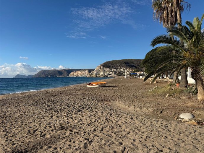 Archivo - Playa de Agua Amarga, en el Parque Natural de Cabo de Gata-Níjar (Almería).